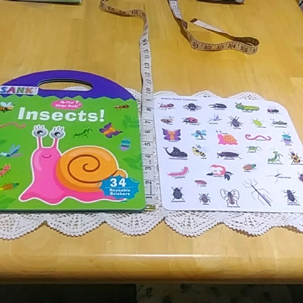 My first sticker book, insects!